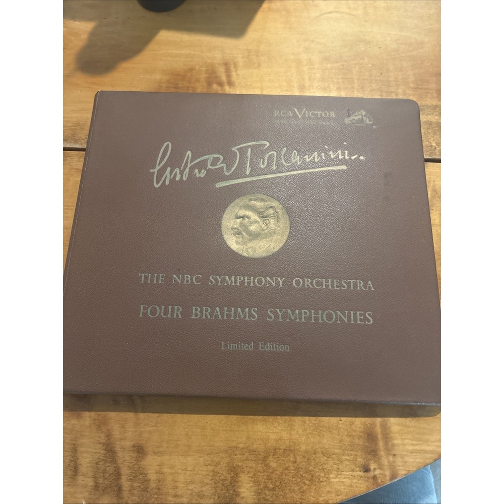 Arturo Toscanini The NBC Symphony Orchestra Four Brahms Symphonies 33 Record Set